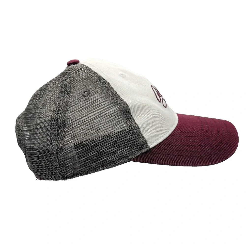 Texas A&M Aggies Hat Women's Mesh Snapback Adjustable Maroon Gray Baseball Cap